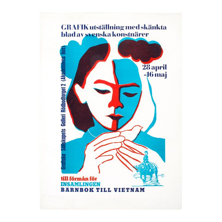 OLOF SANDAHL, screentryck, affisch, 4 st, signerade.