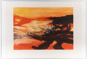 Zao Wou-ki, Untitled from: "Hommage aux Prix Nobel" (The Nobel Prize Portfolio).