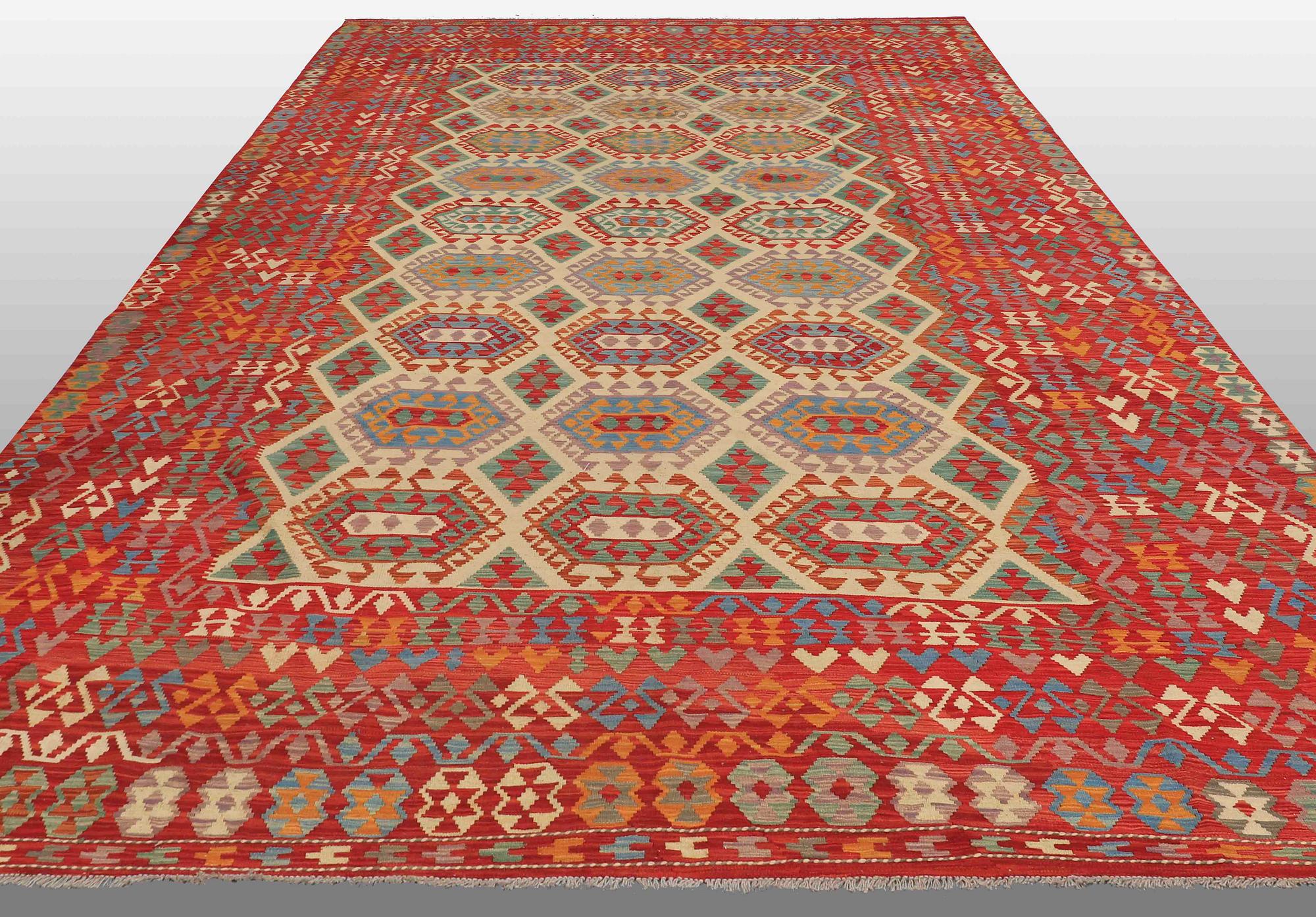 An oriental kilim, around 510 x 305 cm.