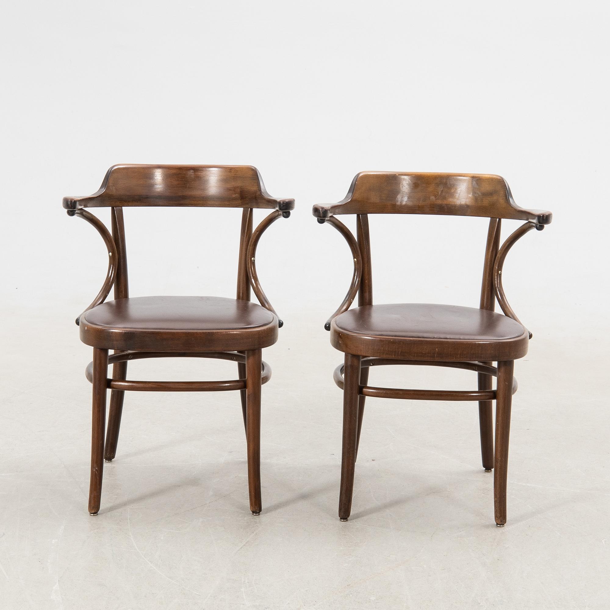 Armchairs 6 pcs Gemla late 20th century.