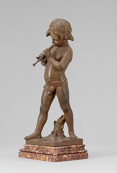 Jean Louis Grégoire, Flute-playing boy.