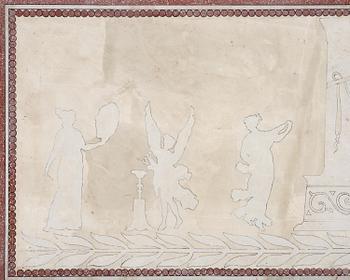 A Italian Neoclassical style Scagliola Table top, 19th century, in the manner of Clemente Susini (Florence, 1752-1814).