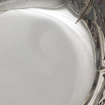 Skål, silver, svensk importstämpel, omkring 1900-talets mitt.
