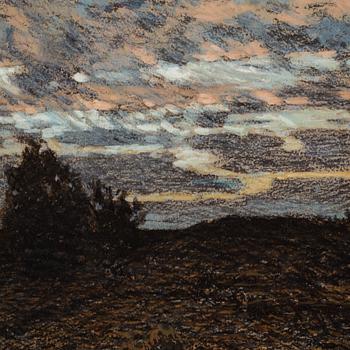 Olga Nyblom, pastel & chalk, signed and dated -05.