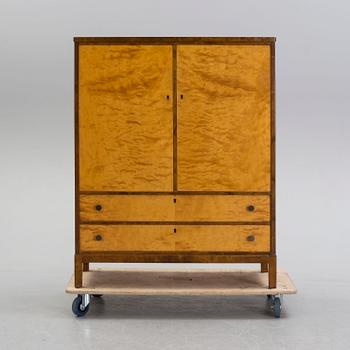 A Swedish Modern birch veneered cabinet, 1930's.