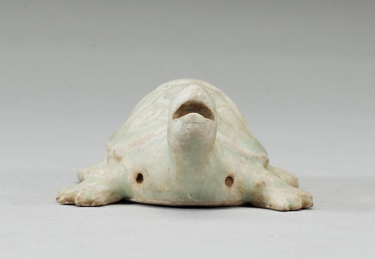A pale celadon glazed figurine of a turtle, Song dynasty (960-1279).
