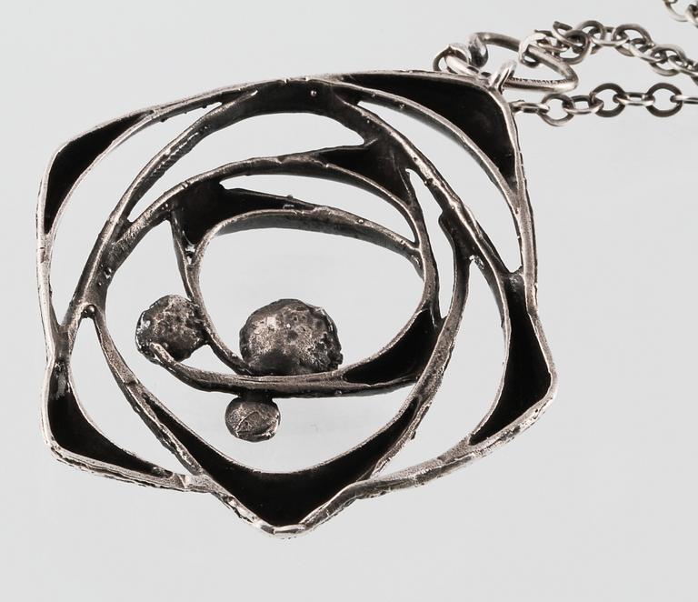 COLLIER, sterlingsilver, 1975, Sten & Laine, Turku, Finland, importstämplat. Vikt 19,8 gram.