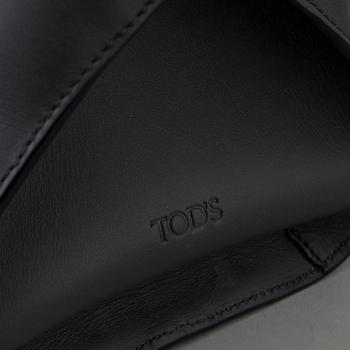 A grey leather tote bag by Tod's.