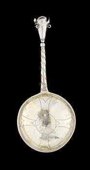 198. SKED med kronknopp, silver, Peter Britt, Kalmar 1783.