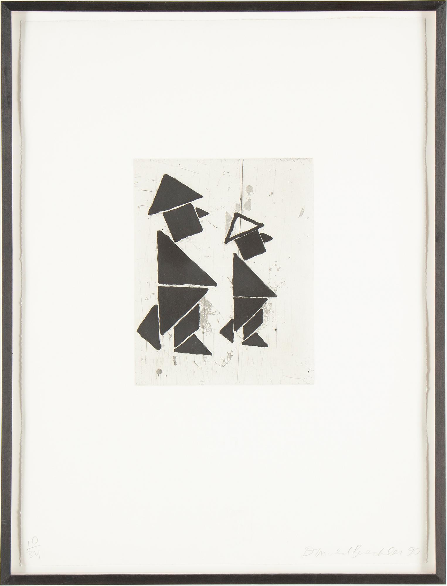 DONALD BAECHLER, lithograph, signed and dated 90, numbered 10/34.