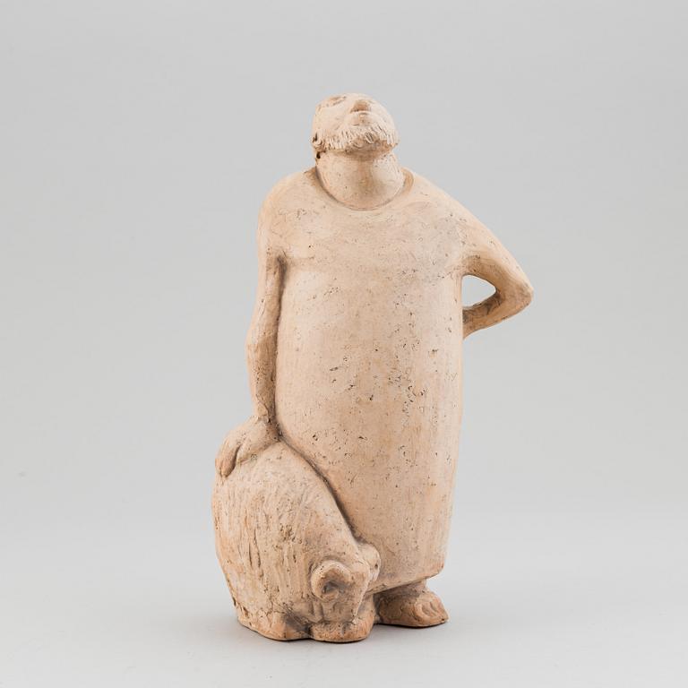 Åke Holm, an earthenware sculpture, signed.