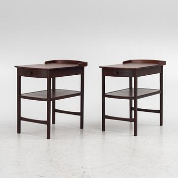 Carl Malmsten, a pair of bedside tables, 'Birgitta', Bodafors 1963.