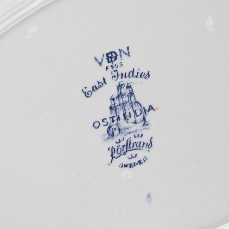 SERVISDELAR, 31 st, porslin, "Ostindia", Rörstrand, 1900-tal.