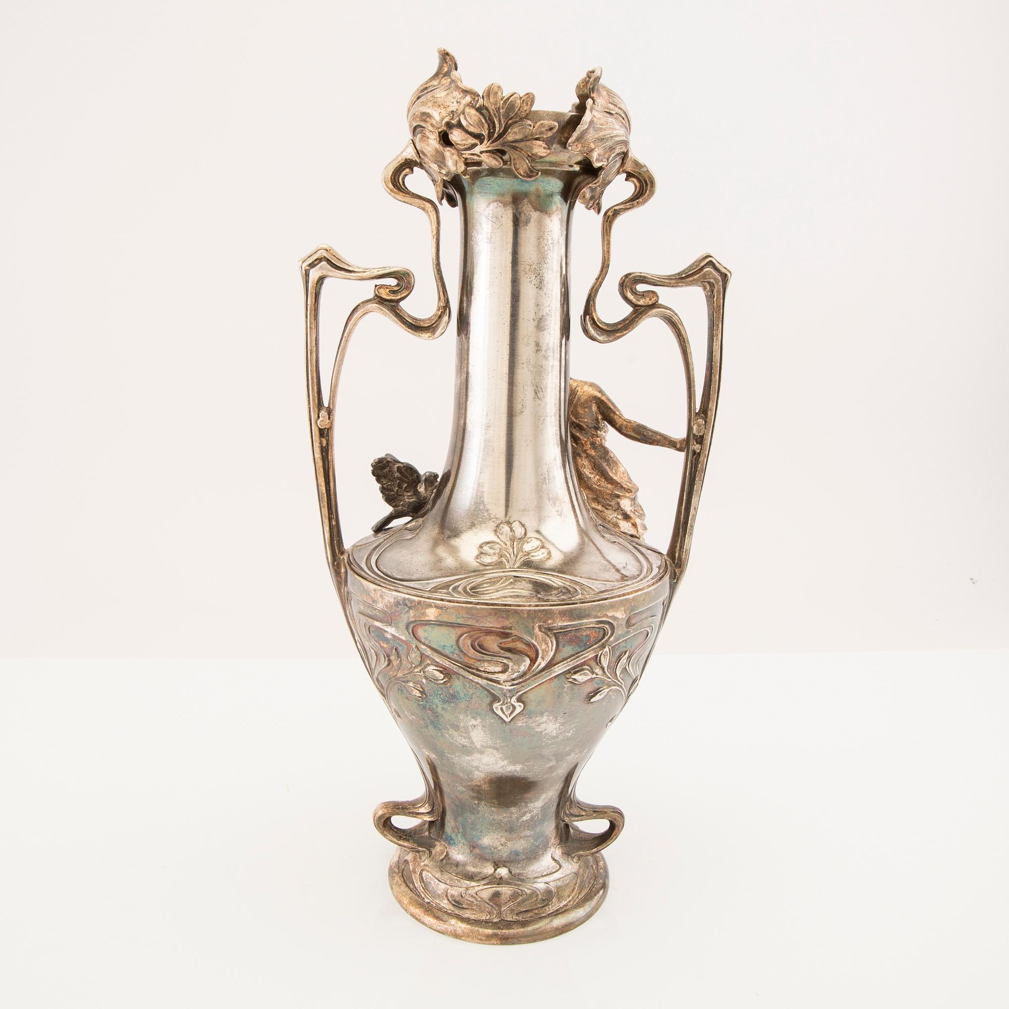 Vase Art Nouveau new silver.