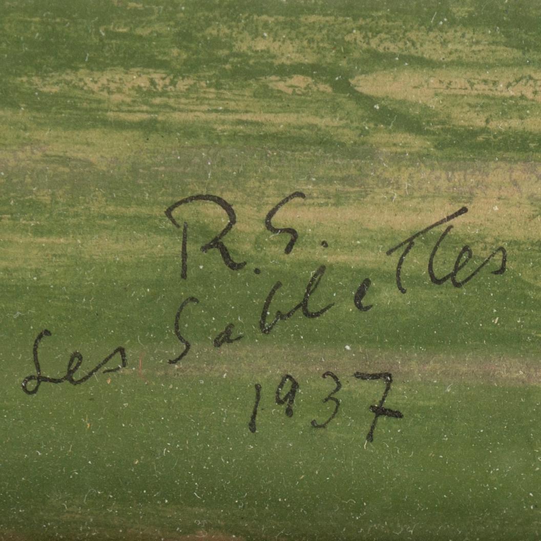 RAGNAR SANDBERG, watercolour & gouache, signed and dated Les Sablettes 1937.