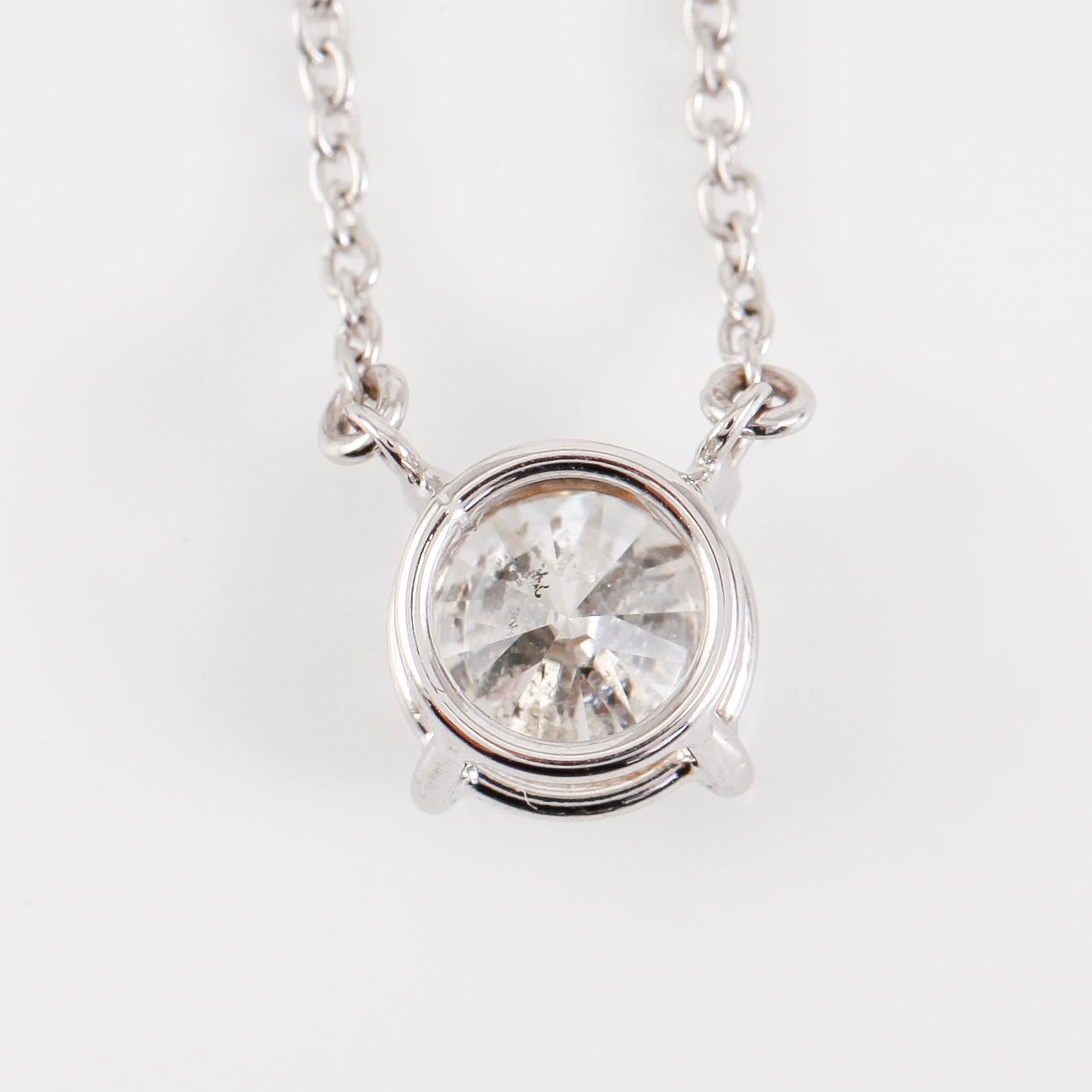 COLLIER, 18K vitguld och diamant ca 1.00 ct.