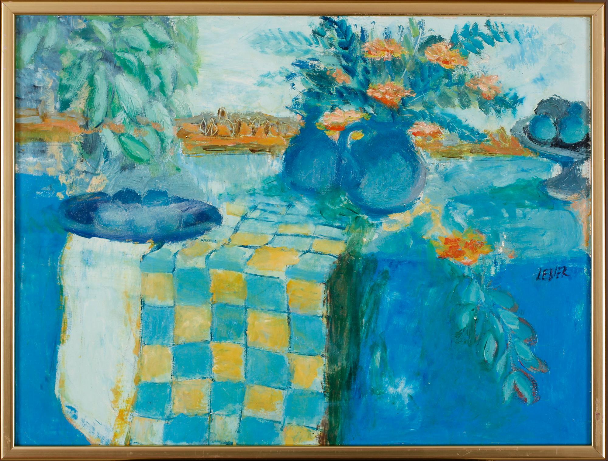 DANIEL LEBIER, olja på duk, signerad.