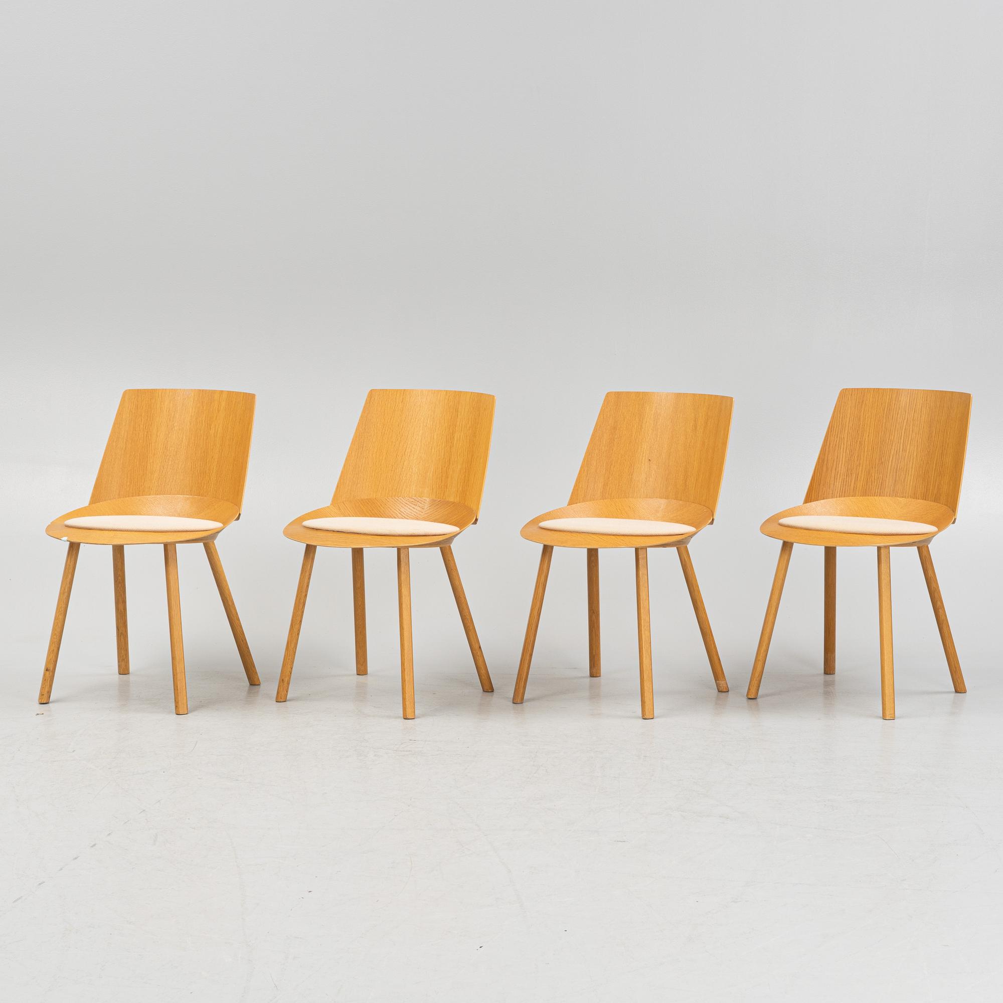 Stefan Diez, chairs, 4 pcs, "E15 Houdini", reportedly purchased in 2012.