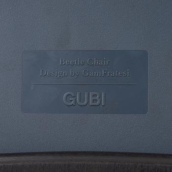 GamFratesi, two 'Beetle' chairs, Gubi, Denmark.