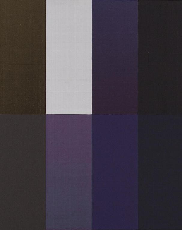 KRISTIINA WIHERHEIMO
Color Herbarium nro 12, 2010-12. 
Silke på HDF-skiva, 40x50 cm.