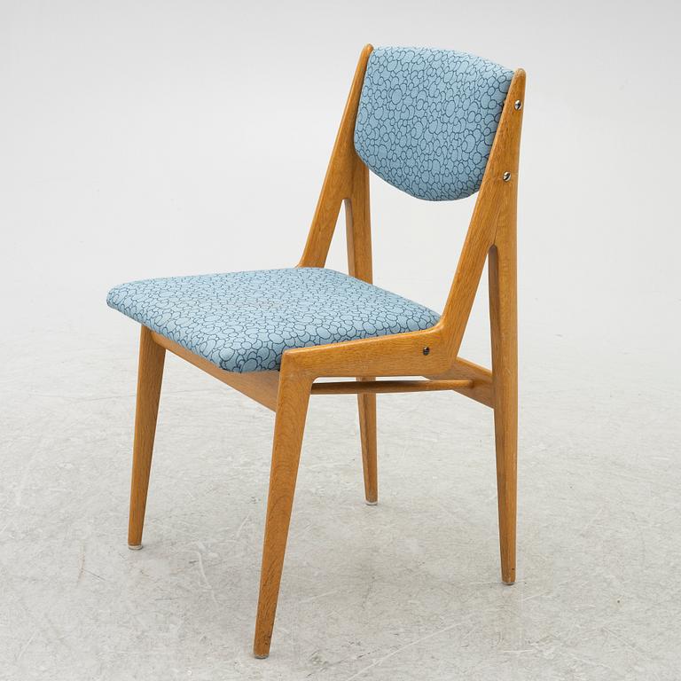 Arne Vodder, & Anton Borg, four 'Ella' chairs, Denmark, 1950's.