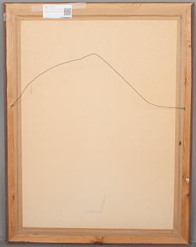 FREDRIK AHLSTEDT, blandteknik på papper, signerad och daterad -80.