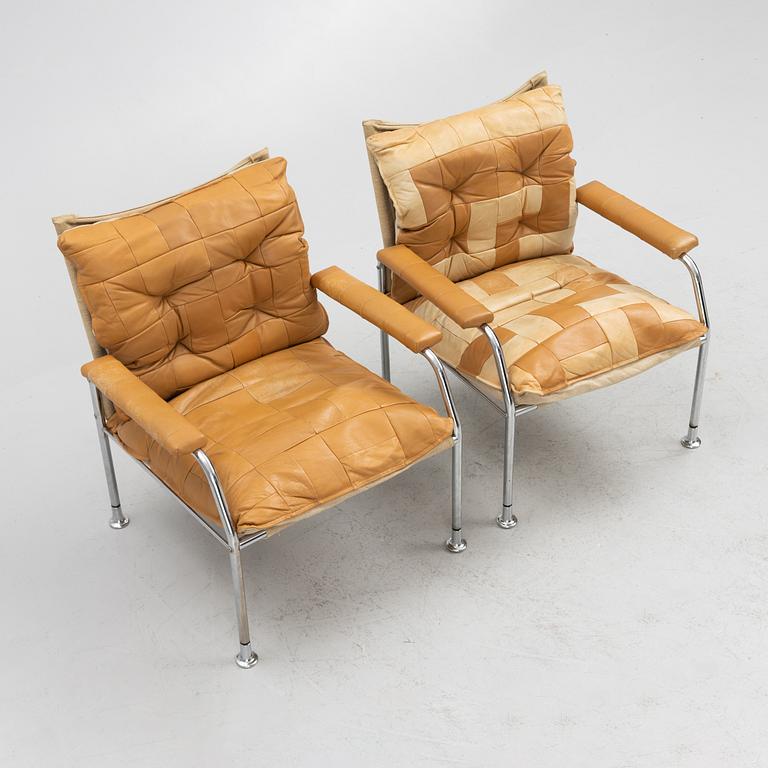 Armchairs, a pair, Sweden, 1970s/80s.