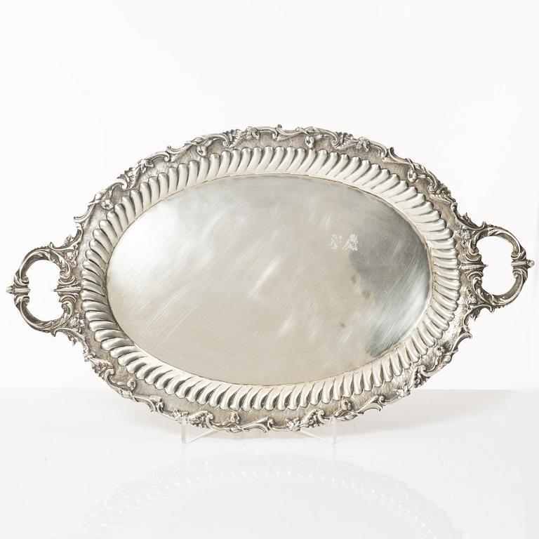 Bricka, silver, 1900-tal.