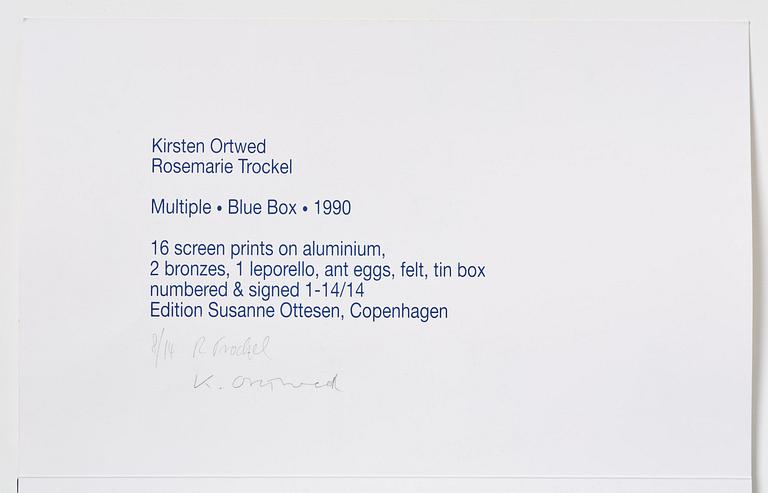 Rosemarie Trockel & Kirsten Ortwed, "Blue Box", 1990.