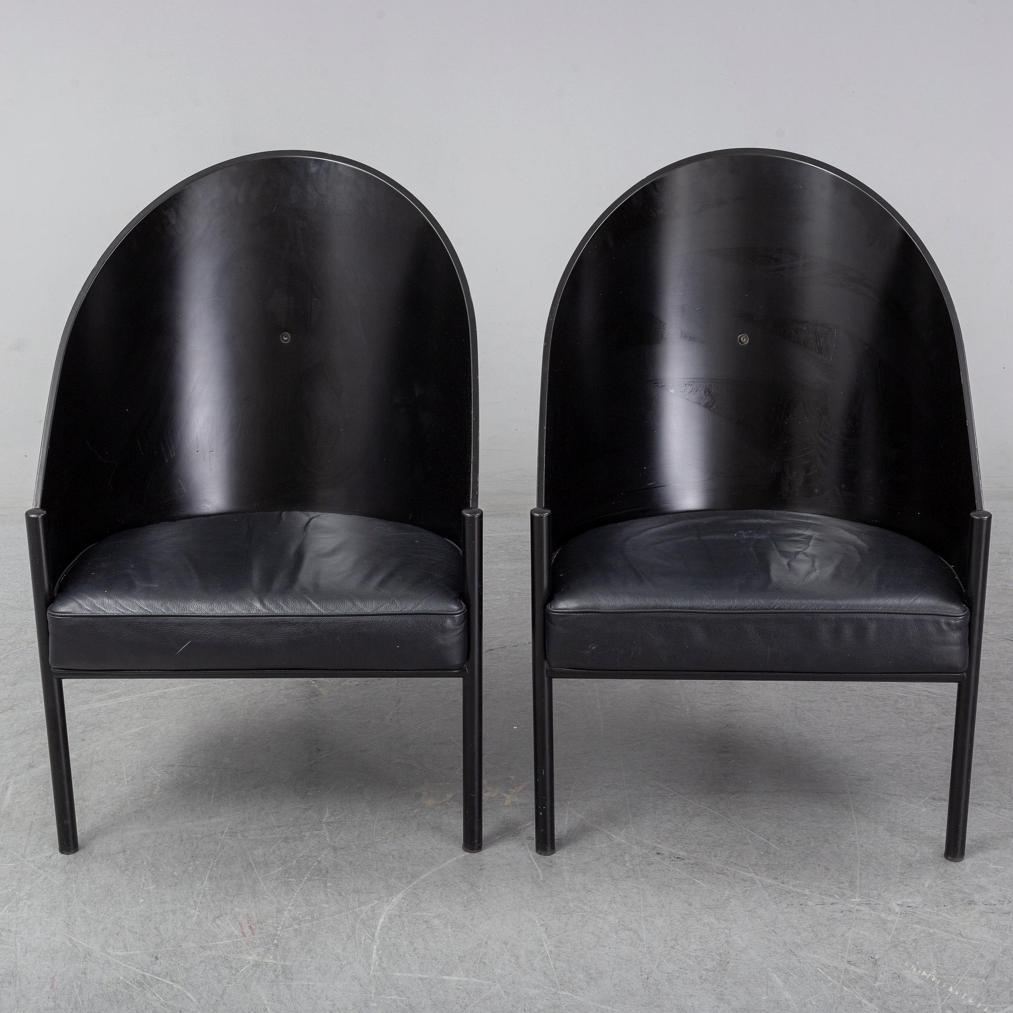 PHILIPPE STARCK, a pair of 'Costes' armchairs, Aleph, Driade, Italy.