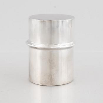 A silver box with lid, mark of Lars Arby, Gothenburg, Sweden 1964.