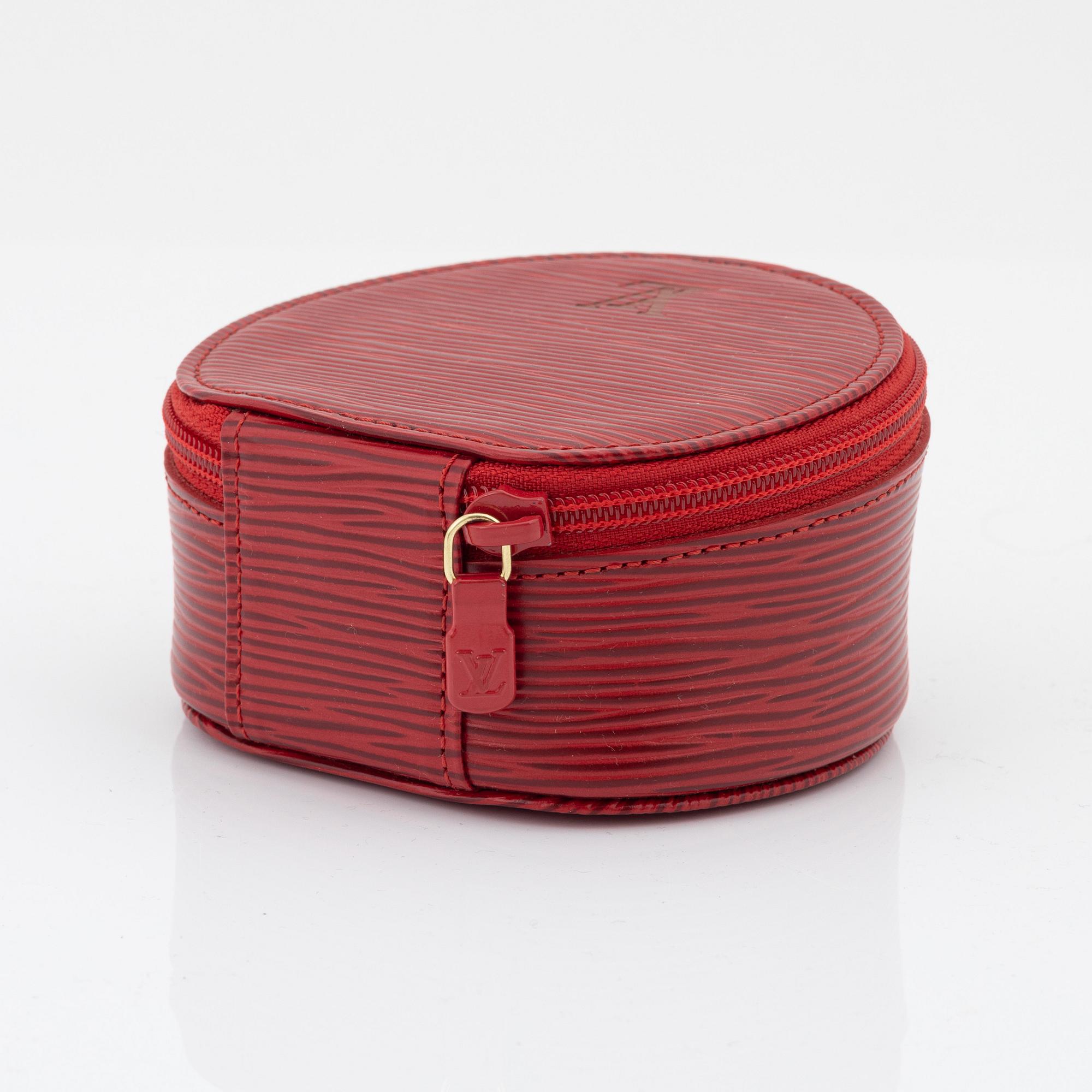 Louis Vuitton, a red epi leather 'Ecrin Bijoux Jewelry case', 2003.