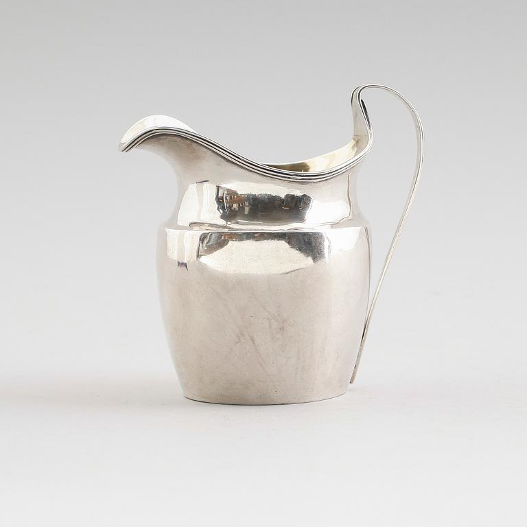 GRÄDDKANNA, silver, sannolikt Andrew Fogelberg,  London 1786. Vikt ca 117 gram.