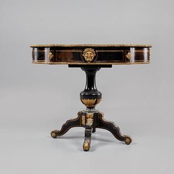 SALONGSBORD, Frankrike, Boulle-stil, 1800-talets andra hälft.