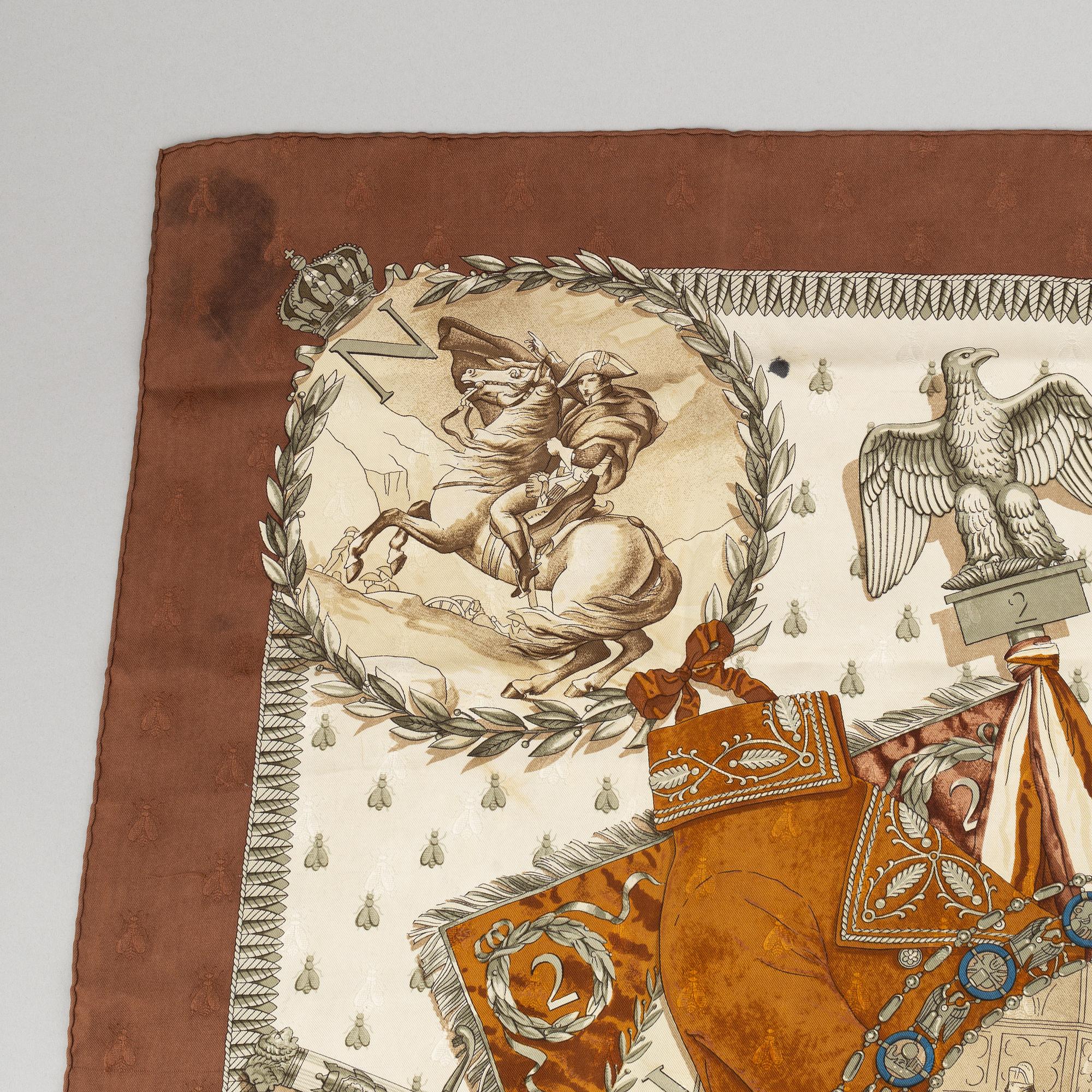 Hermès, scarf, "Napoleon".