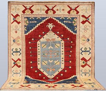 A semi-antique Anatolian Kars carpet, c. 302 x 236 cm.