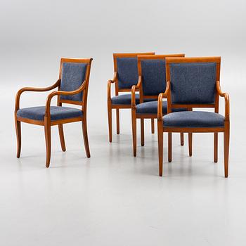 Four Empire style armchairs, Selva, Italy.