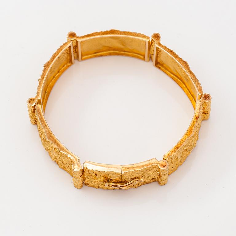 Björn Weckström, Armband "Fantasi", 14K guld. Lapponia 1969.