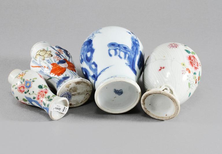 PARTI PORSLIN, 8 delar, Kina, 1700, 1800 och 1900-tal.