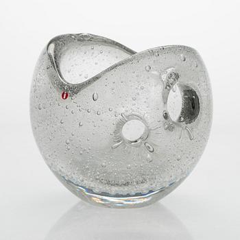 Timo Sarpaneva, glasskulptur, "Hiidenhelmi" (Jättens pärla), signerad Timo Sarpaneva - 2149.