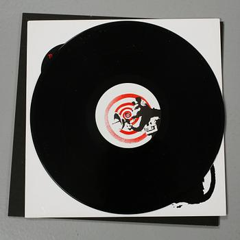 BANKSY, skivomslag, serigrafi, "Radar rat", limited edition 500, ej signerad.