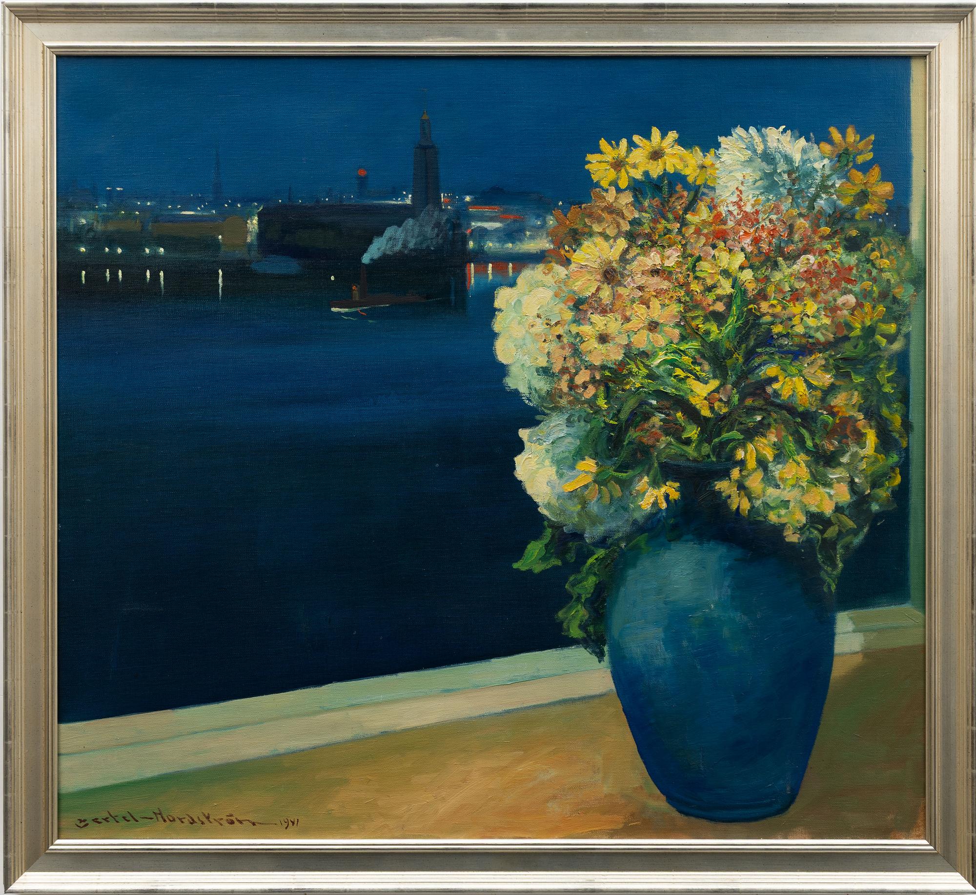 Bertel Bertel-Nordström, Evening View of the City Hall, Stockholm.