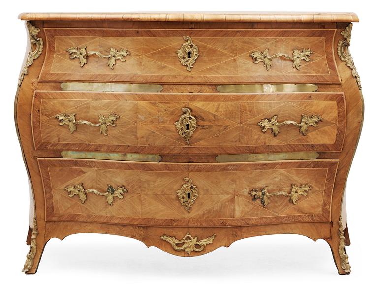A Swedish Rococo 18th Century commode by M. Engström.