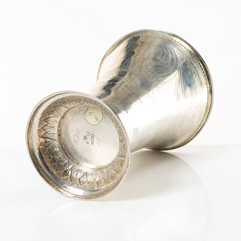 Olof Peter Almén, bägare, silver,Hedemora, 1809.