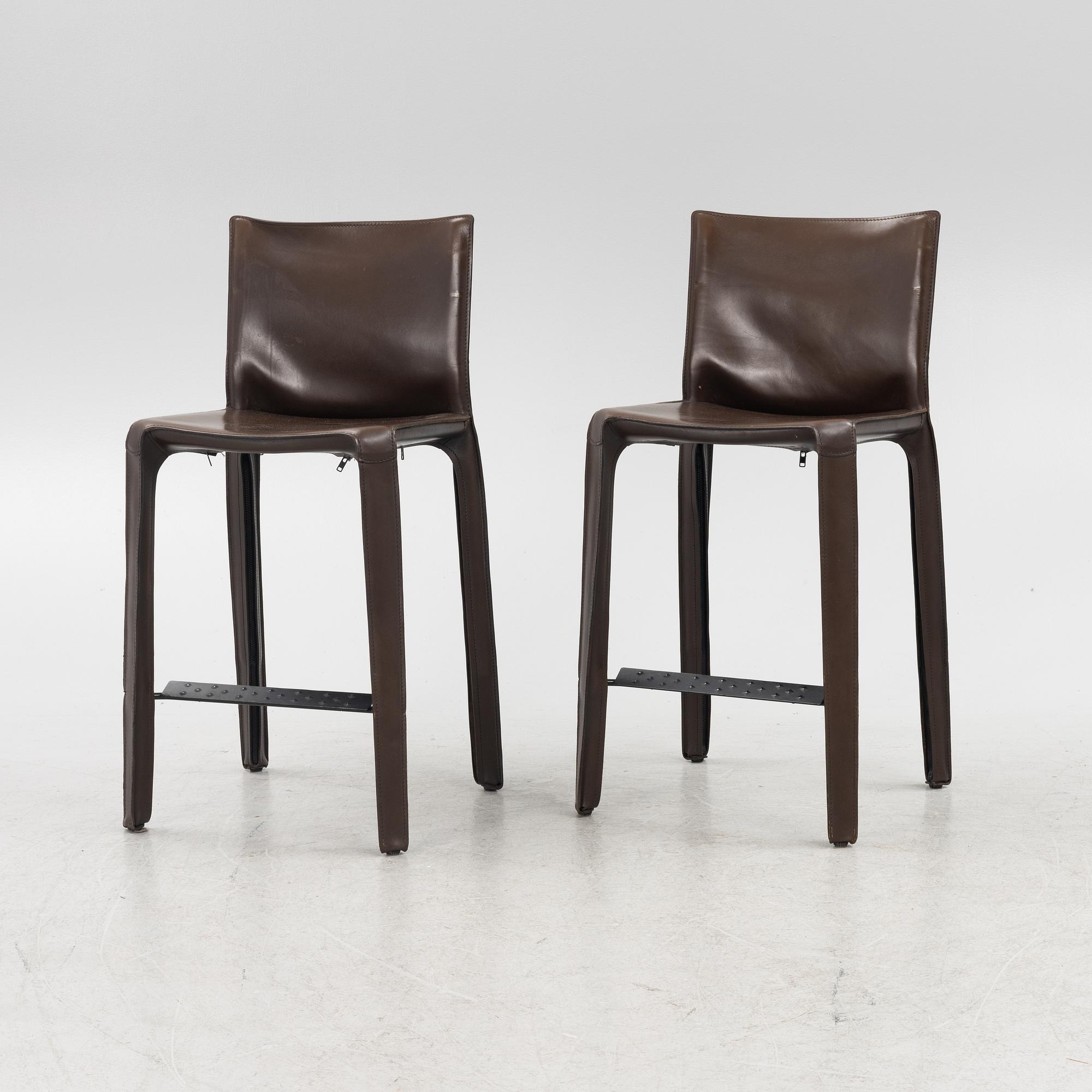 Mario Bellini, barstolar, 6 st, "410 CAB" Cassina, Italien.