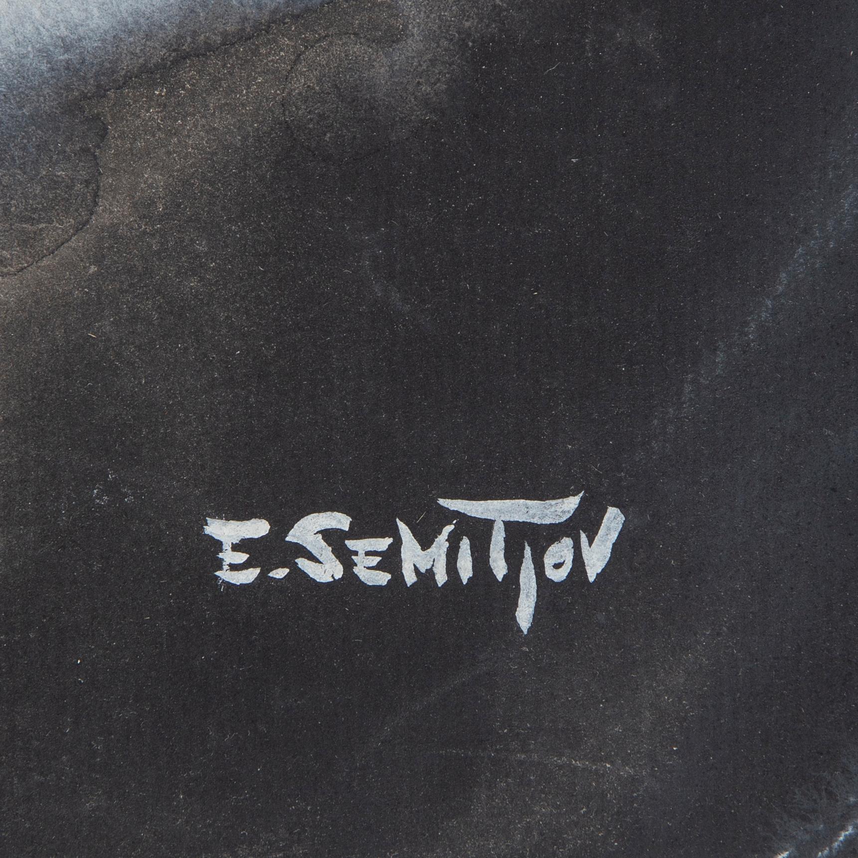 Eugen Semitjov, blandteknik, signerad.