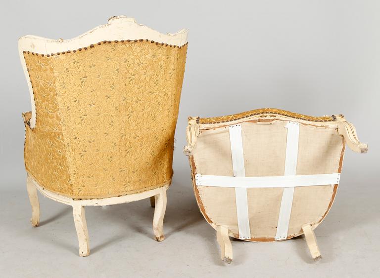 BERGERER, 1 par, rokokostil, tidigt 1900-tal.