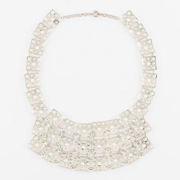 Liisa Vitali, necklace, "Lace", silver.