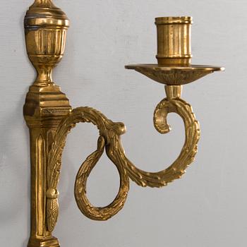 SEINÄLAMPETTIPARI, messinkiä, "Törne", Ikean 1700-luvun sarjaa, 1990-luku.