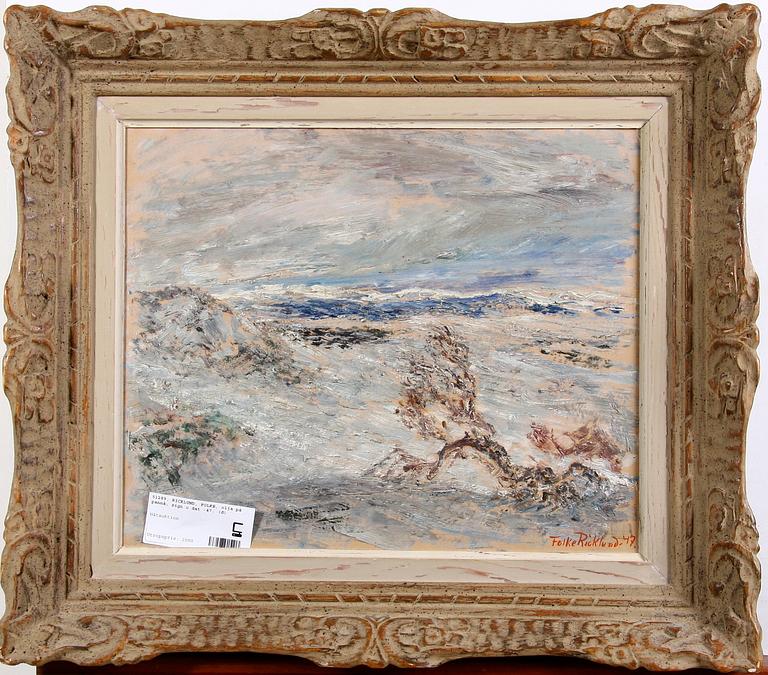 RICKLUND, FOLKE, olja på pannå, sign o dat -47.